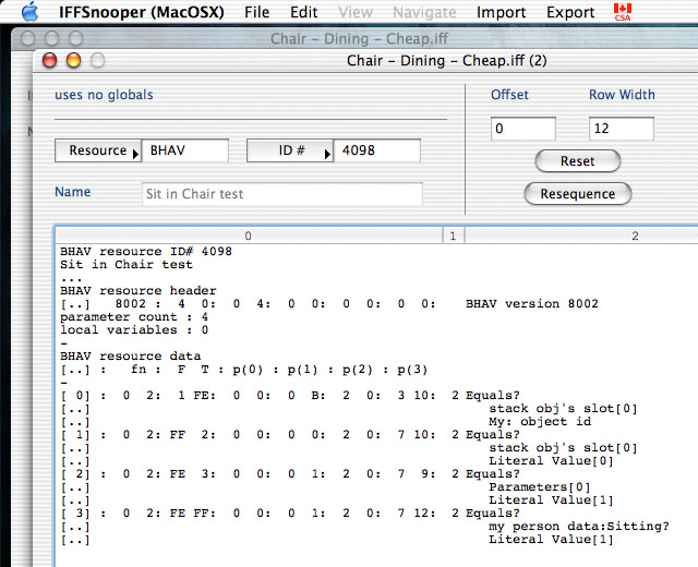resequenced BHAV 4098